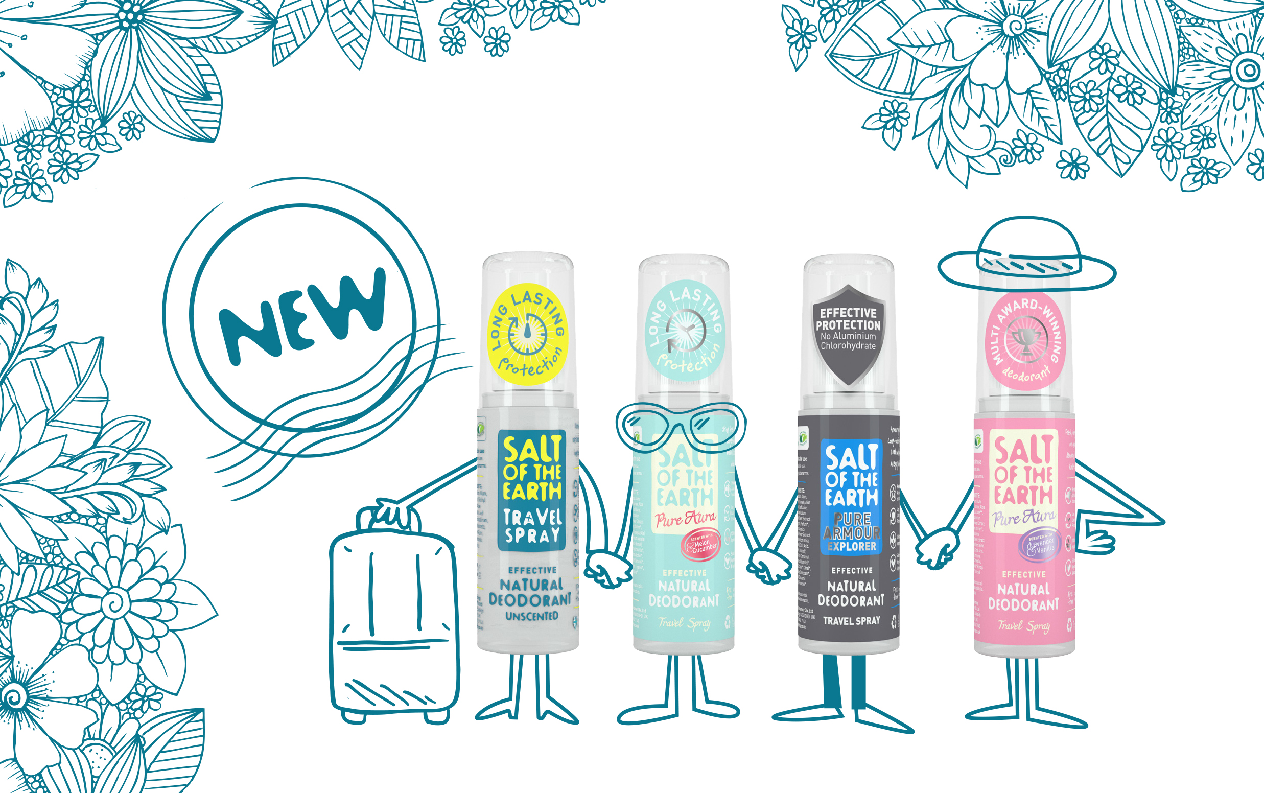 Salt of the Earth Launch New Range of Natural Deodorant Travel Sprays